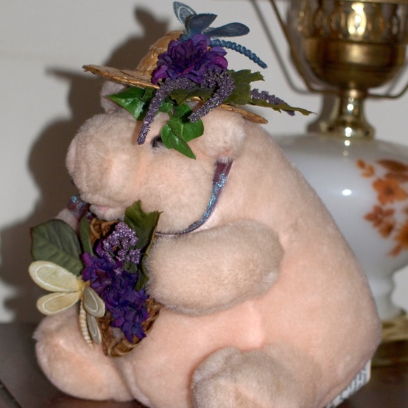 ig, Hand Embellished Stuffed Animal, ADORABLE, dragonfly, flowers, nursery room - Picture 2 of 8